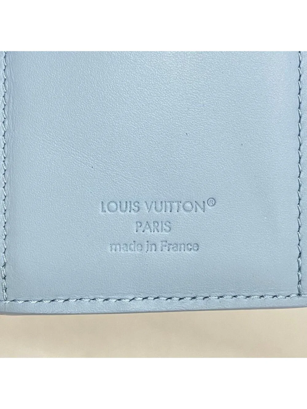 Louis Vuitton Trifold Wallet Monogram Shadow Victor Blue